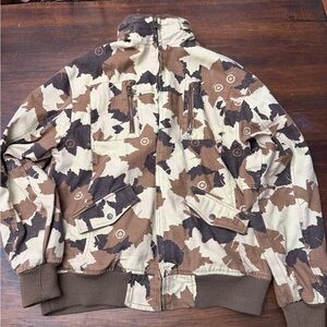 LRG Brown and Cream Camouflage Field Jacket